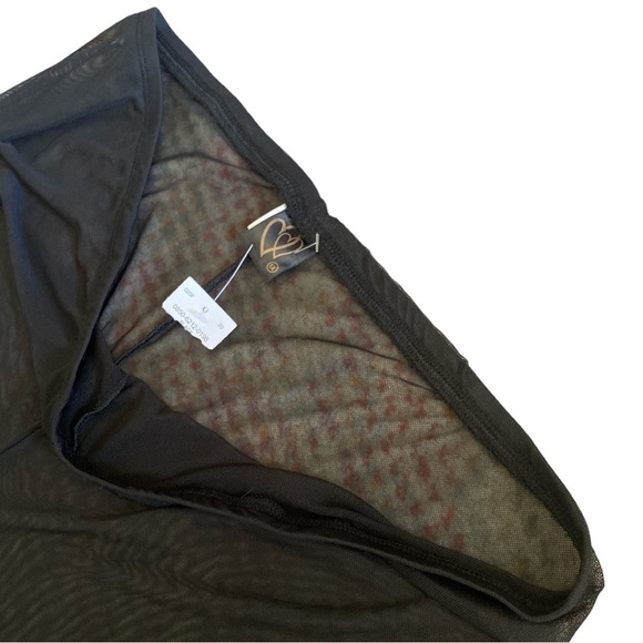 Scarlet Sheer Black Wide Leg Flare Pull On Lounge Pants,Beach,Swim Coverup Siz… - Picture 5 of 8